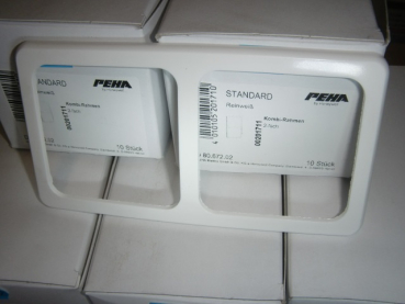 D 80.672.02 Standard reinweiß Rahmen 2-fach